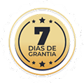 Selo referente aos 7 dias de garantia.